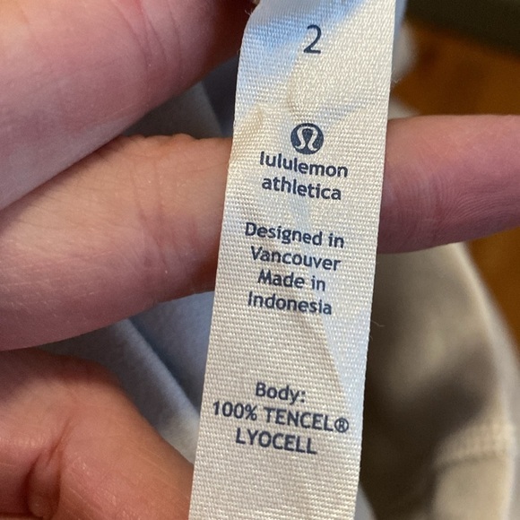 Lululemon Post Power Crop pants Womens Dune Beige Loungewear Yoga activewear 2 - Picture 7 of 13